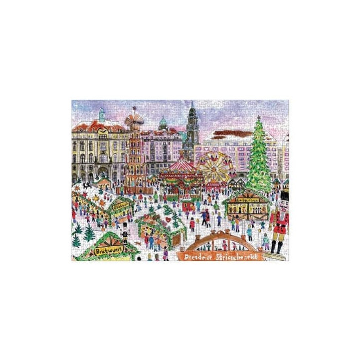 Galison Puzzle Vánoční trh 1000 dílků