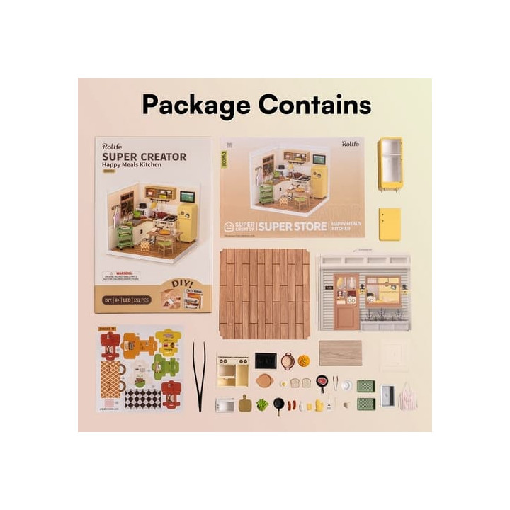 RoboTime miniatura domečku Kuchyňka Happy Meals