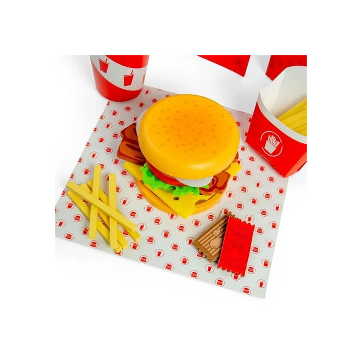 Bigjigs Toys Sada Burger a hranolky