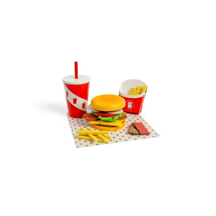 Bigjigs Toys Sada Burger a hranolky