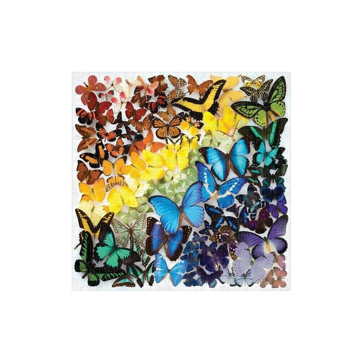 Galison Puzzle Duhoví motýli 500 dílků