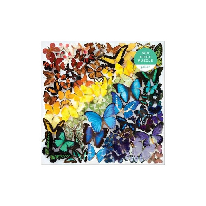 Galison Puzzle Duhoví motýli 500 dílků