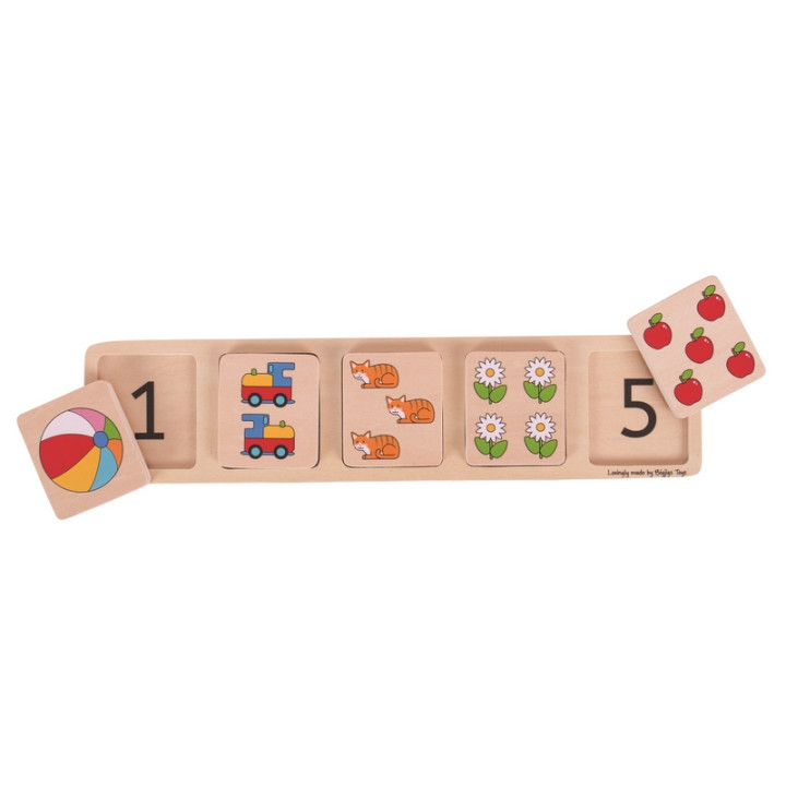 Bigjigs Toys Vkládací puzzle počítání