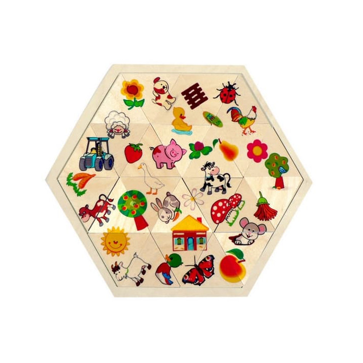 Hess Puzzle mozaika Farma 24 dílků