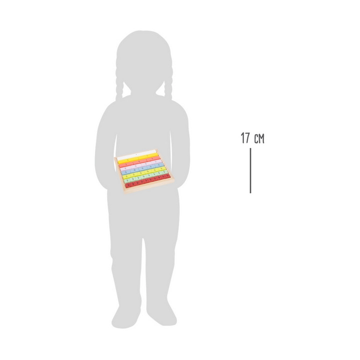 Small Foot Edukativní tabulka barevná zlomky