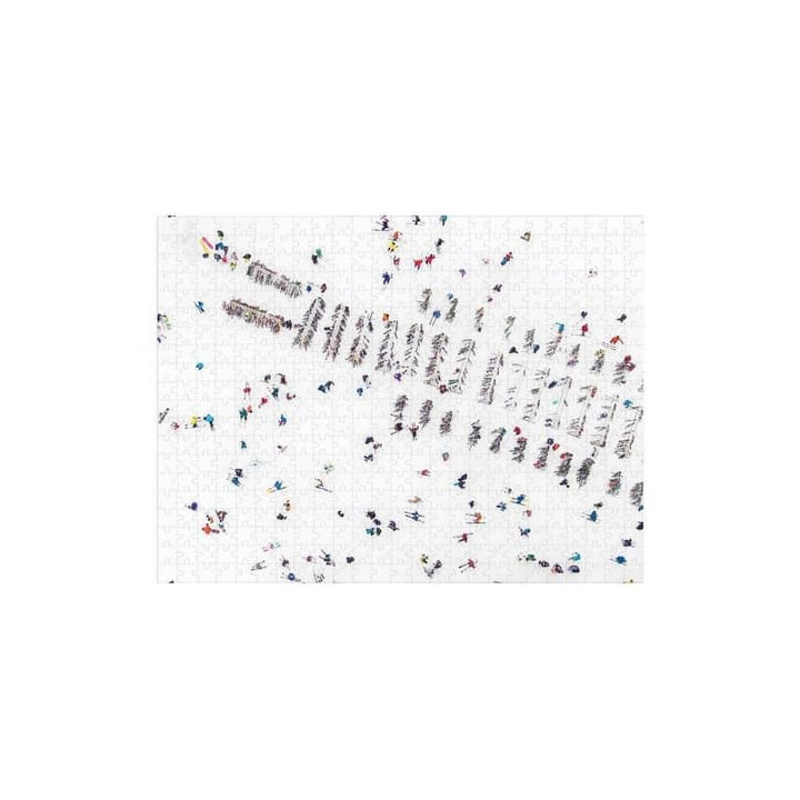 Galison Oboustranné puzzle Sníh Gray Malin 500 dílků
