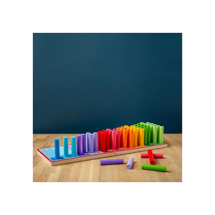 Bigjigs Toys Duhové počítací tyčinky