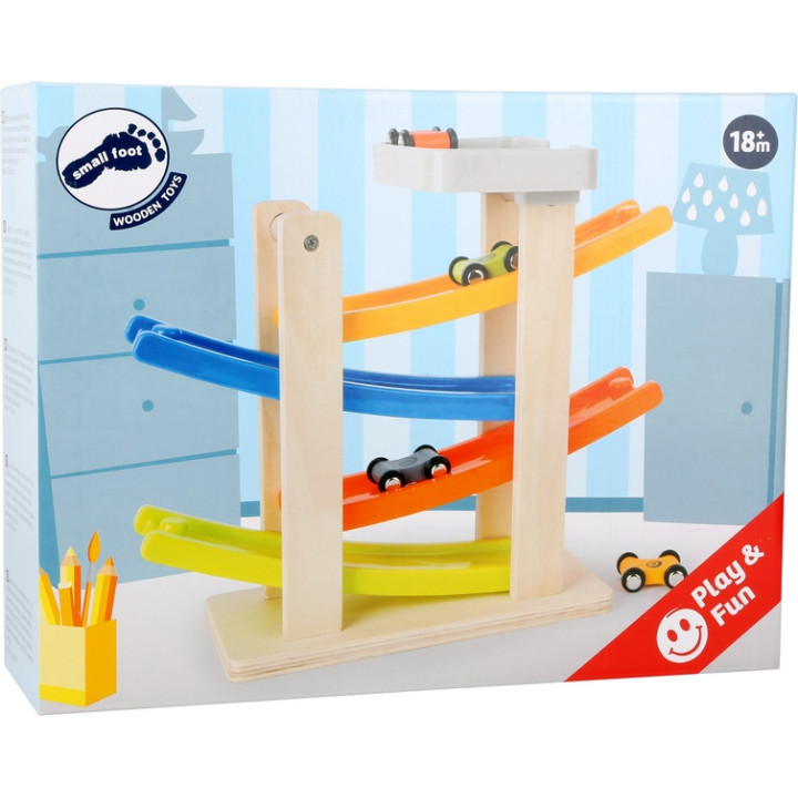 Small Foot Klip klap dráha s 4 autíčky