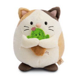 NICI plyš MyMochi Kočička Angy 16cm s kaktusem v dárkovém balení, 11x12x6,5cm