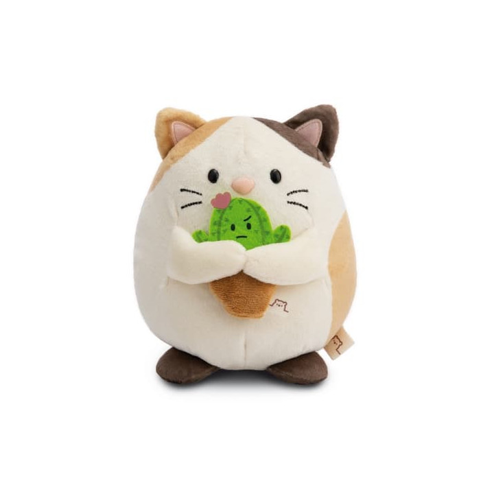 NICI plyš MyMochi Kočička Angy 16cm s kaktusem v dárkovém balení, 11x12x6,5cm