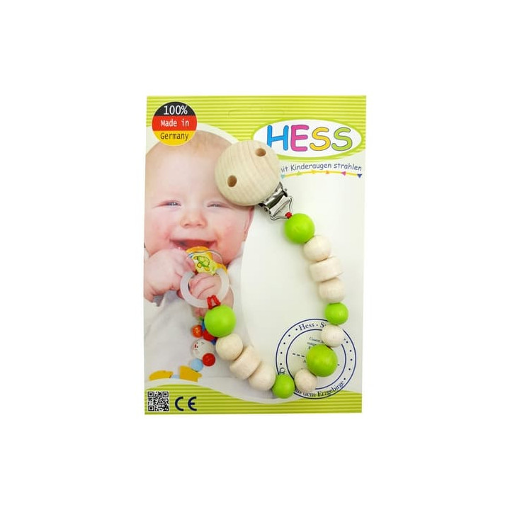 Hess Klips na dudlík světle zelený