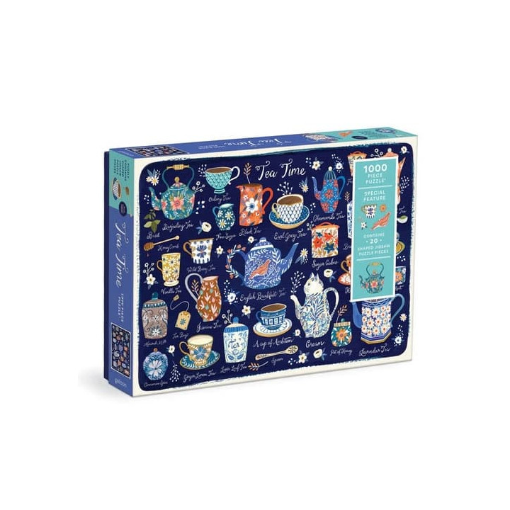 Galison Puzzle Čas na čaj 1000 dílků