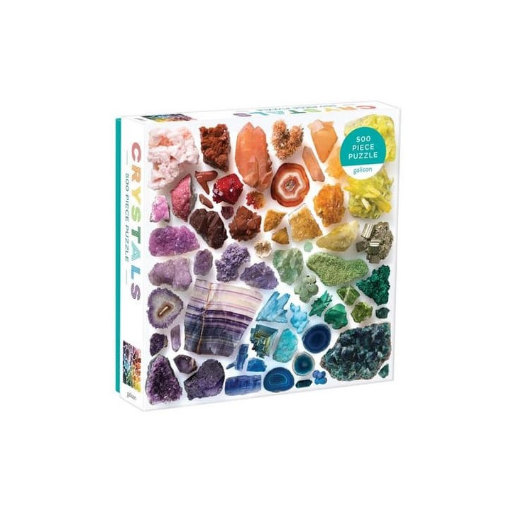 Galison Puzzle Duhové krystaly 500 dílků
