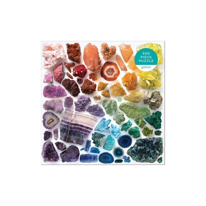 Galison Puzzle Duhové krystaly 500 dílků