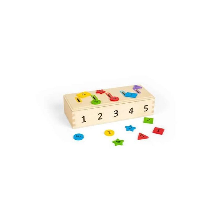 Bigjigs Toys Třídění barev, tvarů a čísel