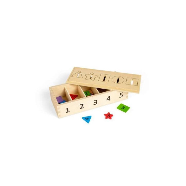 Bigjigs Toys Třídění barev, tvarů a čísel