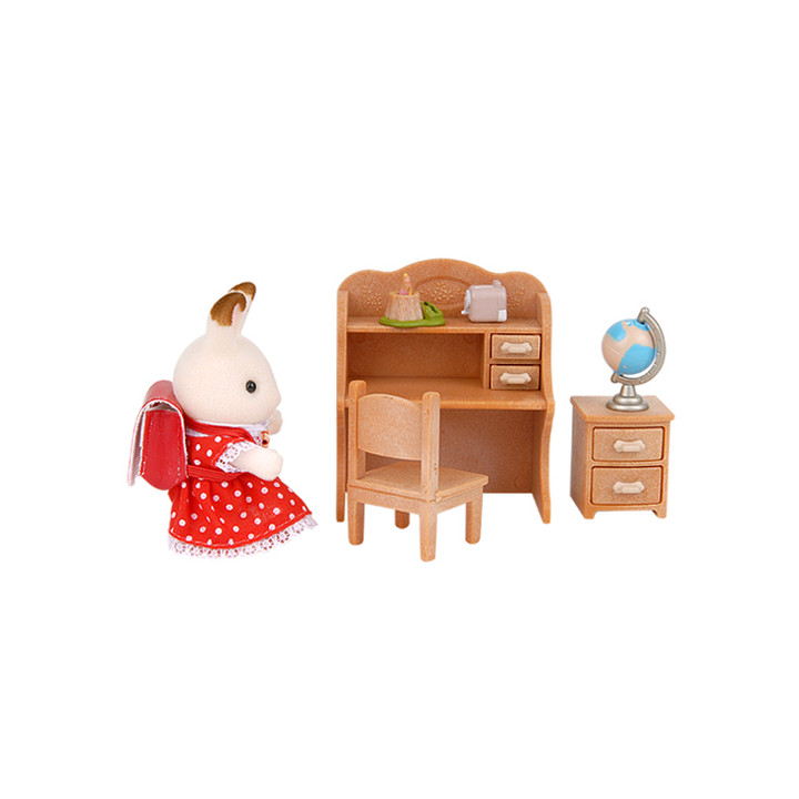 Sylvanian Families - Sestra u psacího stolu se židlí