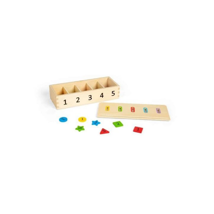 Bigjigs Toys Třídění barev, tvarů a čísel