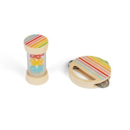 Bigjigs Toys Mini sada dešťová hůlka a tamburína