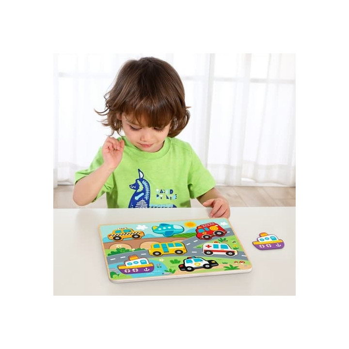 2Kids Toys Vkládací puzzle Doprava