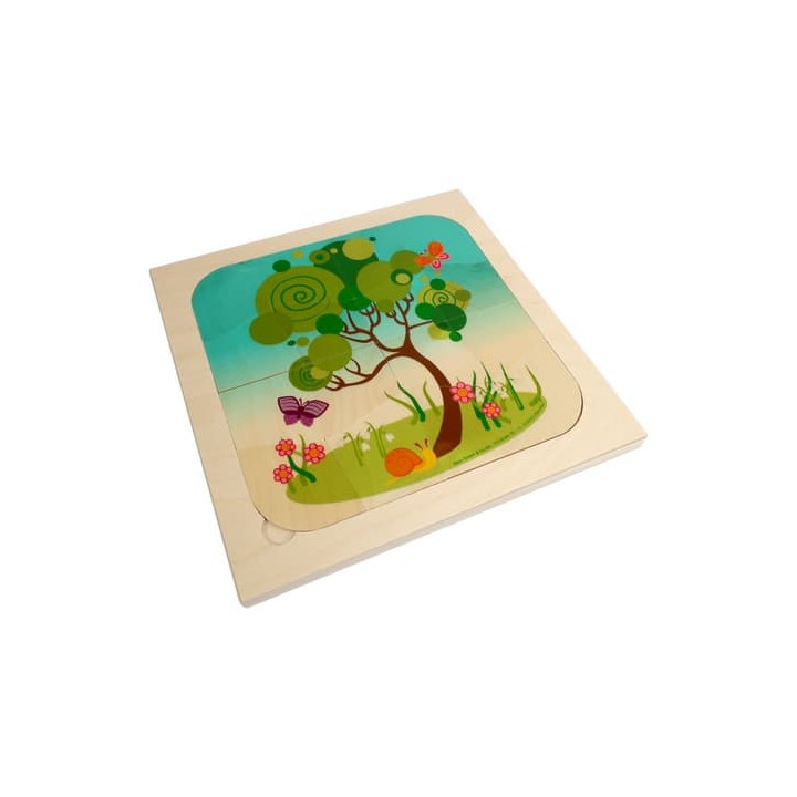 Hess Dřevěné puzzle roční období