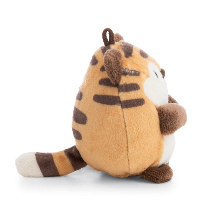 NICI plyš MyMochi Tygr Tiggy 8cm v kostýmu hamburger a okurkou,set dárkové balení 8,5x6,5x10cm