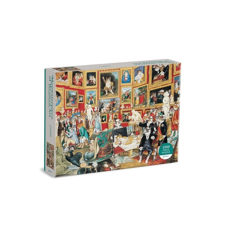 Galison Puzzle Tribuna Uffizi s kočkami 1500 dílků