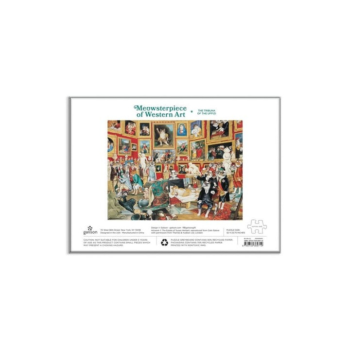 Galison Puzzle Tribuna Uffizi s kočkami 1500 dílků