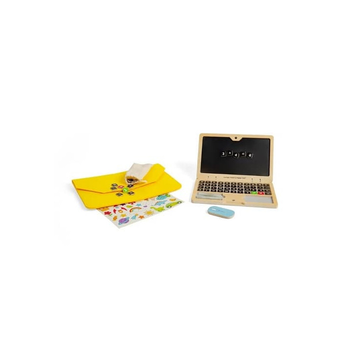 Bigjigs Toys Dřevěný magnetický notebook