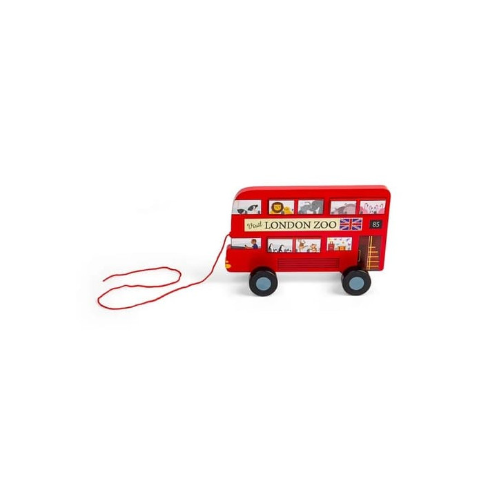 Bigjigs Toys Tahací hračka Londýnský autobus