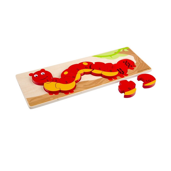 Bigjigs Toys Počítací puzzle housenka