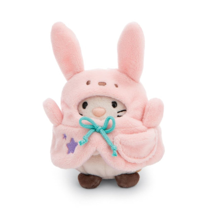 NICI plyš MyMochi Kočička Angy 8cm v kostýmu zajíčka a kaktusem,set dárkové balení 8,5x6,5x10cm
