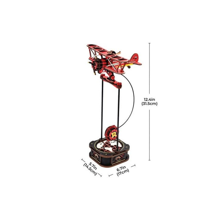 RoboTime 3D mechanická skládačka Dvojplošník s kyvadlem