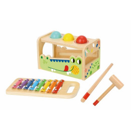 2Kids Toys Zatloukačka a xylofon Krokodýl