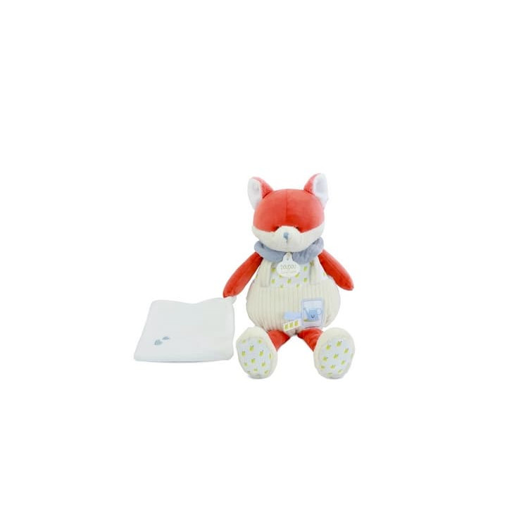 Doudou Dárková sada Plyšová liška Romarin s dečkou 28 cm