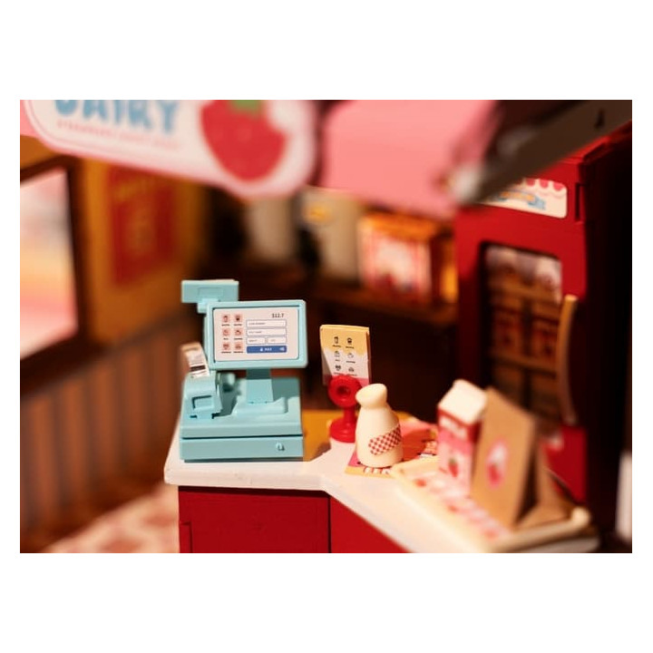 RoboTime miniatura domečku Mléčný bar Strawberry