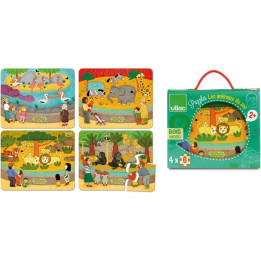 Vilac Dřevěné puzzle Zoo