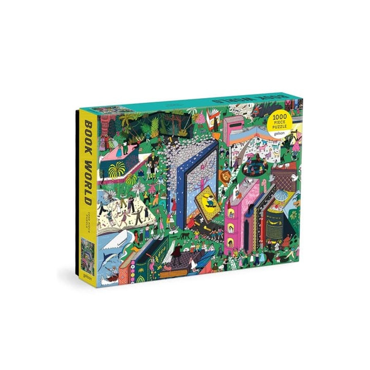 Galison Puzzle Knižní svět 1000 dílků