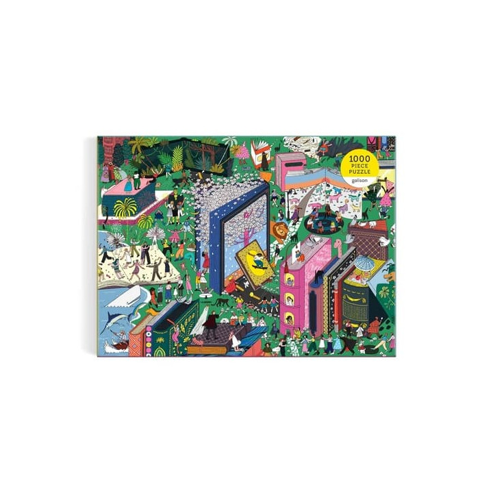 Galison Puzzle Knižní svět 1000 dílků