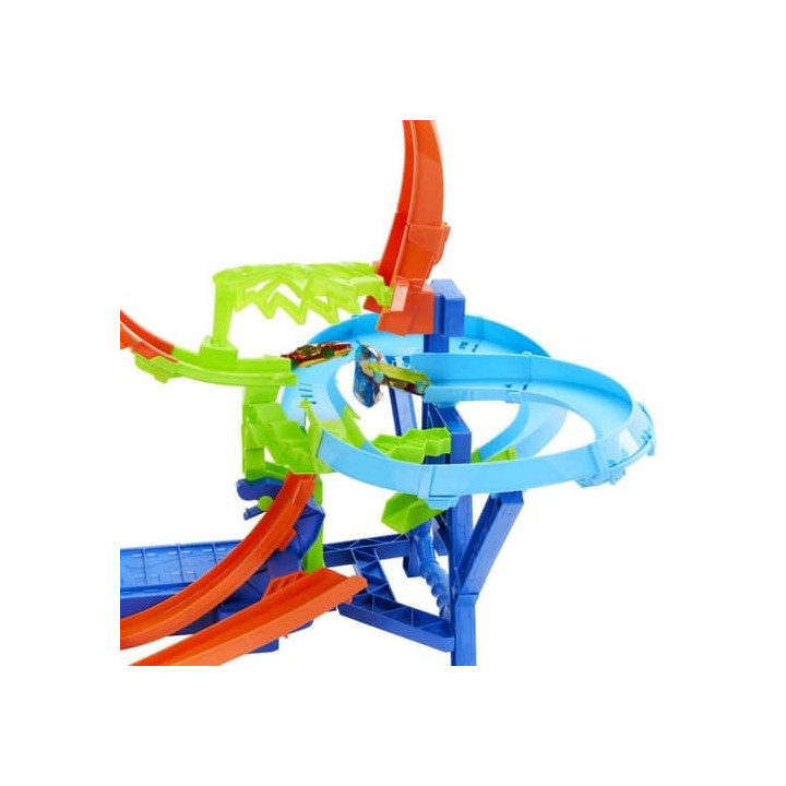 Hot Wheels stunt tracks srážka ve vzduchu dráha