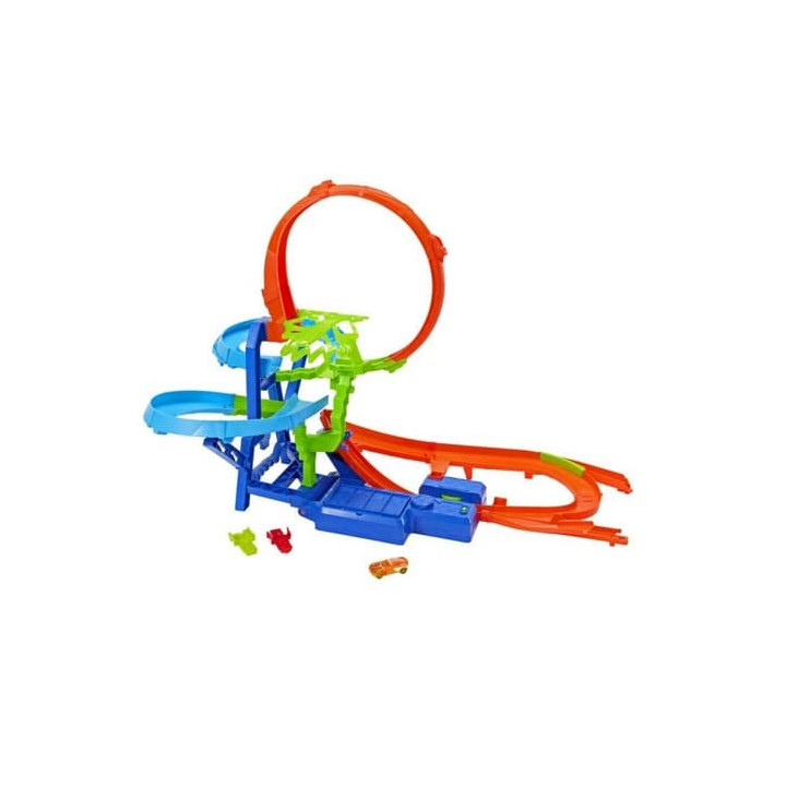 Hot Wheels stunt tracks srážka ve vzduchu dráha