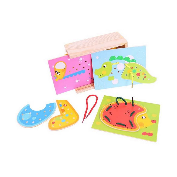 Bigjigs Toys Provlékání zvířátek