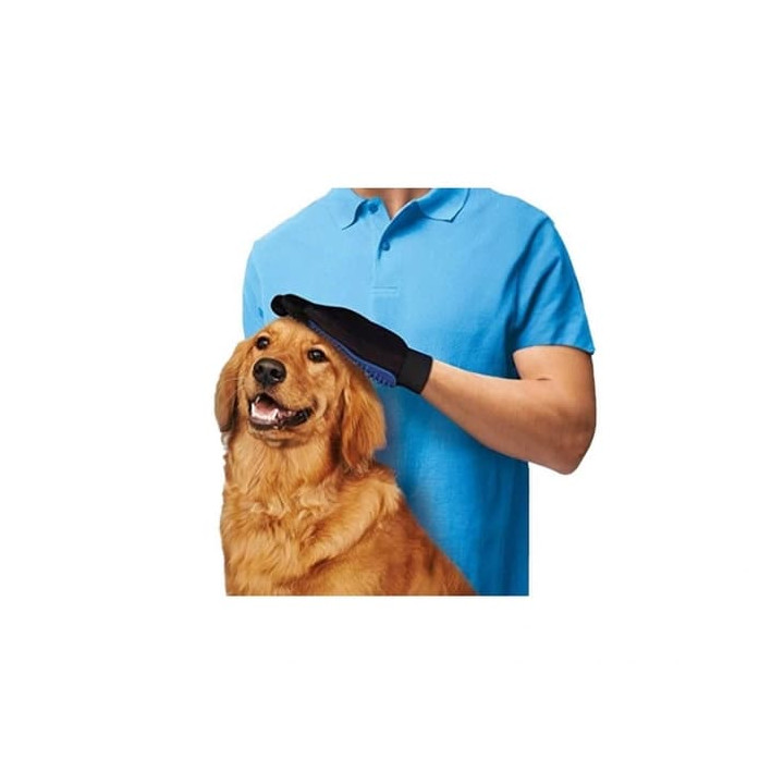 Vyčesávací masážní rukavice pro psy a kočky