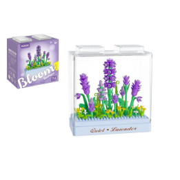 Stavebnice mini KOCO Levandule plast 239ks v krabičce 11x12x5cm