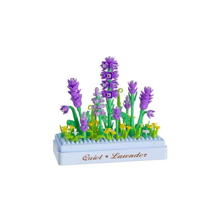 Stavebnice mini KOCO Levandule plast 239ks v krabičce 11x12x5cm