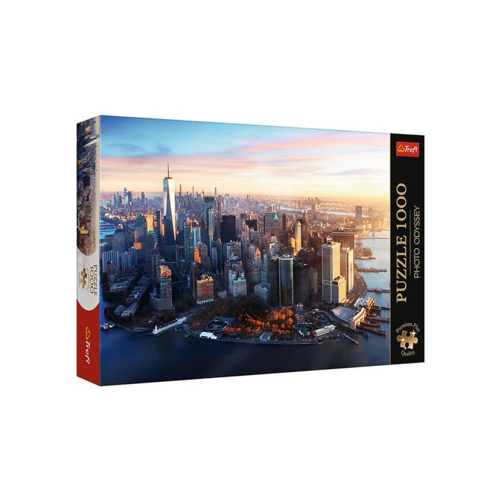 Puzzle Premium Plus - Photo Odyssey: Manhattan, New York 1000 dílků 68,3x48cm v krabici 40x27x6cm