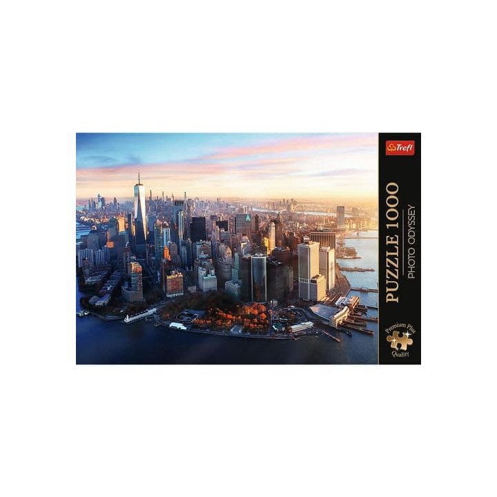 Puzzle Premium Plus - Photo Odyssey: Manhattan, New York 1000 dílků 68,3x48cm v krabici 40x27x6cm