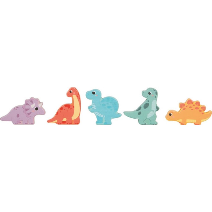 small foot Dřevěné paměťové puzzle Dino
