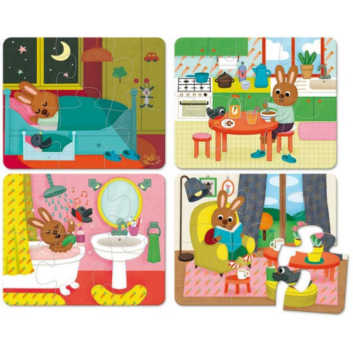 Vilac Dřevěné puzzle Dům