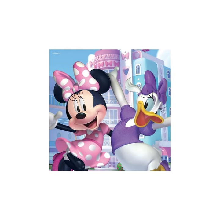 Puzzle Minnie a Daisy 3x55 dílků